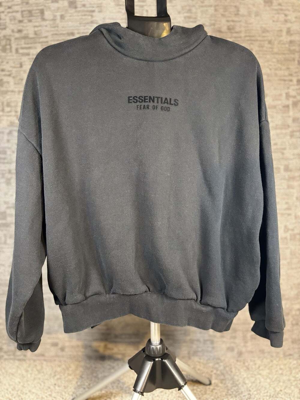 Fear of God Essentials Pullover Hoodie Jet Black Size S 214